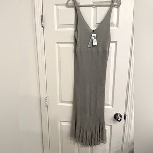 NWT Gray knit dress with lining